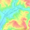 Caliente地形图、海拔、地势