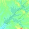 黄坡水库地形图、海拔、地势