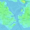 Gosport地形图、海拔、地势