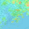深圳市地形图、海拔、地势