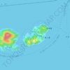 小大下島地形图、海拔、地势