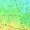 Obermenzing地形图、海拔、地势