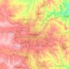 奧克拉荷馬市地形图、海拔、地势