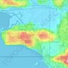 South Surrey地形图、海拔、地势