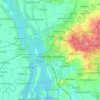 Rajahmundry Rural地形图、海拔、地势