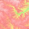 Winneshiek County地形图、海拔、地势