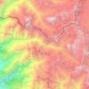 Gauri Sankar地形图、海拔、地势
