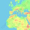 荷兰 / 荷蘭地形图、海拔、地势