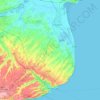 多佛尔地形图、海拔、地势