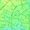 西安路街道地形图、海拔、地势