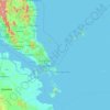 廖内群岛省地形图、海拔、地势