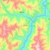 共和地形图、海拔、地势