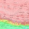 日喀则市地形图、海拔、地势