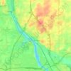 Sauk Rapids地形图、海拔、地势