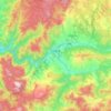 Karabük Merkez地形图、海拔、地势