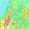东江水库地形图、海拔、地势
