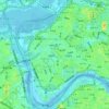 萬華區地形图、海拔、地势