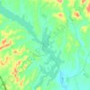 郑家河水库地形图、海拔、地势