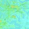 东湖新技术开发区（托管）地形图、海拔、地势