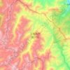 王朗自然保护区地形图、海拔、地势
