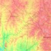 Bangalore North地形图、海拔、地势