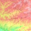 Auburn地形图、海拔、地势
