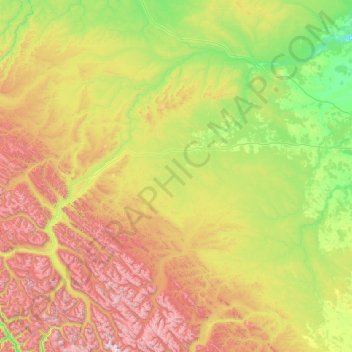 Yellowhead County地形图、海拔、地势