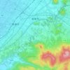 栗東市地形图、海拔、地势