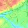 Penndel地形图、海拔、地势