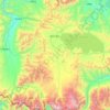 普玛江塘乡地形图、海拔、地势