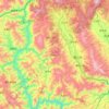 巍山彝族回族自治县地形图、海拔、地势