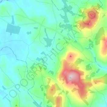 Aghowle地形图、海拔、地势