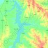 瓦埠湖地形图、海拔、地势