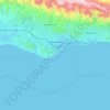 圣巴巴拉地形图、海拔、地势