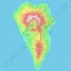La Palma地形图、海拔、地势