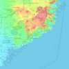 林同省地形图、海拔、地势