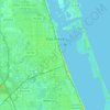 Fort Pierce地形图、海拔、地势