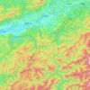 五條市地形图、海拔、地势