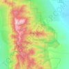 Great Basin National Park地形图、海拔、地势