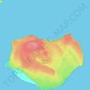 Isla de Mona e Islote Monito地形图、海拔、地势