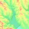 红水河水库地形图、海拔、地势