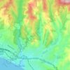 Aptos地形图、海拔、地势