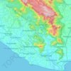 Kanniyakumari地形图、海拔、地势