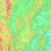 南奔府地形图、海拔、地势