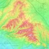 Chino Hills地形图、海拔、地势