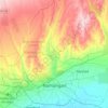 納曼干地形图、海拔、地势