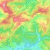 Spiesen-Elversberg地形图、海拔、地势