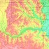 Sarpy County地形图、海拔、地势