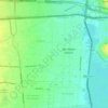 San Mateo Atenco地形图、海拔、地势