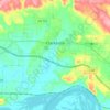 Clarksville地形图、海拔、地势